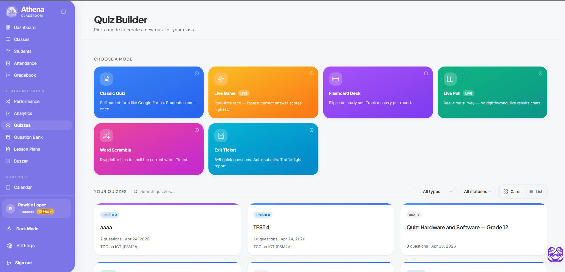Athena Classroom screenshot 4
